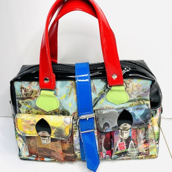 ３D MIXED UP HAND BAG